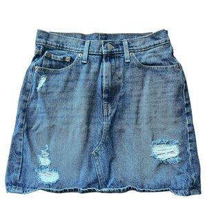 Denim Short Skirt
